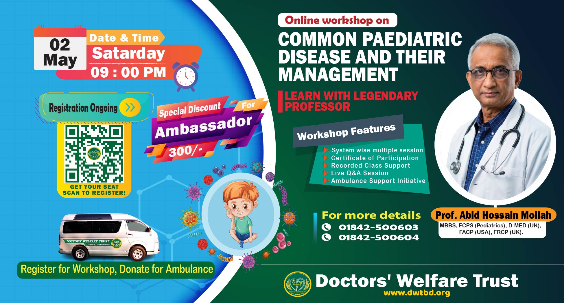 Ambassador Registration-Paediatric Workshop